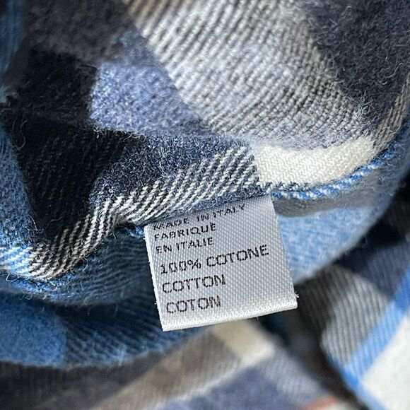 Paul Stuart Blue Plaid Men's Shirt - Picture 3 of 5